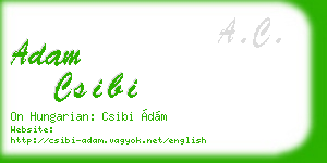adam csibi business card