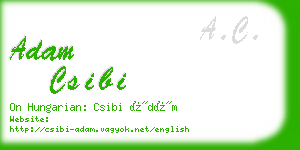 adam csibi business card